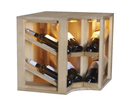 Winerex ELIANA - 6 bottles - pine wood white stained