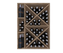 Winerex LORENZO - 66 bottles - pine wood black stained