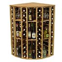 Winerex DELFO - 44 bottles + corner module - pine wood brown stained