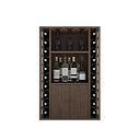 Winerex FARO - 20 bottles + cupboard and shelves - pine wood brown stained