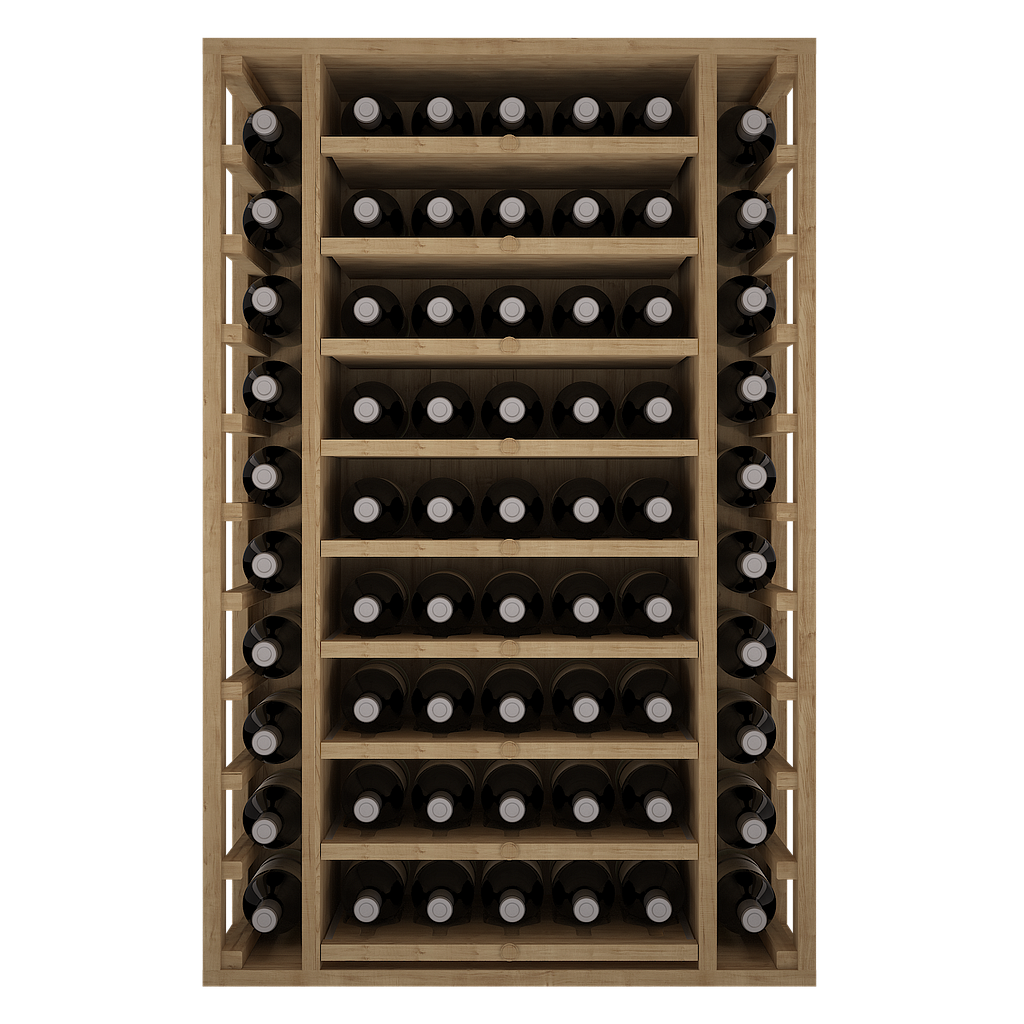 Winerex FAUSTA - 65 bottles + extendable shelves - pine