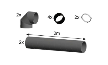 Complete duct kit for WineIN50X installation