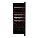 Pevino Majestic Display 159 bottles - 1 zone - black glass front - stainless steel trim
